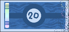 Paper money 20 blue