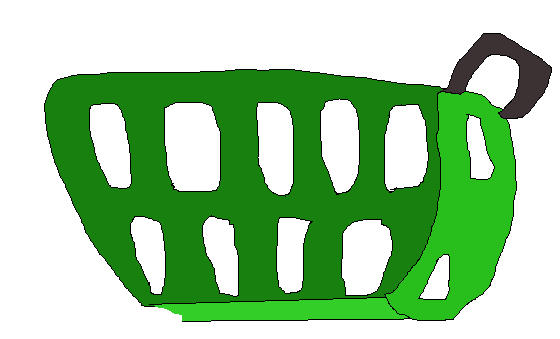 green basket back