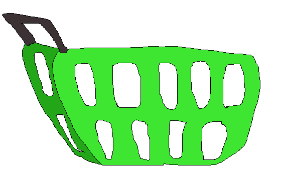 green basket back