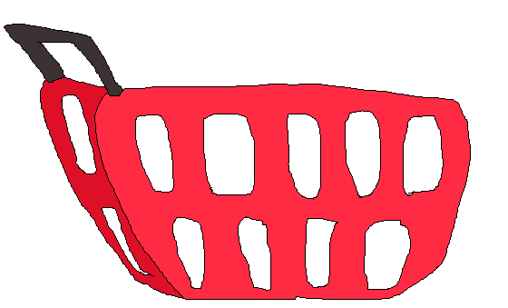 red basket back