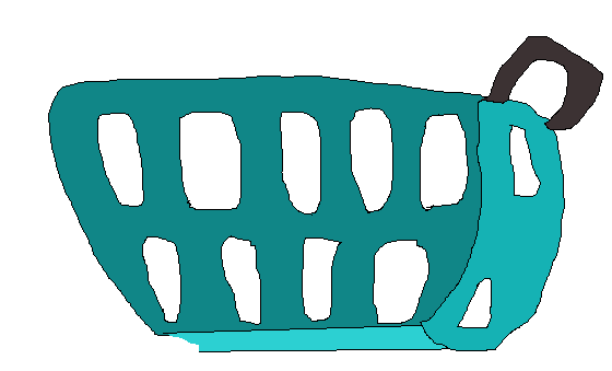 teal basket back