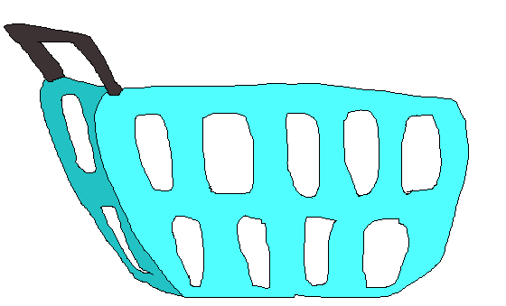 teal basket back