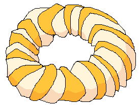 Fancy empty doughnut