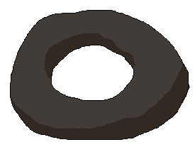 empty oreo doughnut