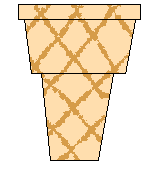 flat bottom icecream cone