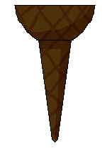 chocolate thin icecream cone