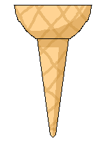 regular thin icecream cone