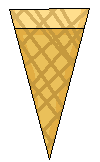 thin icecream cone