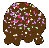 chocolate stars icecream ball